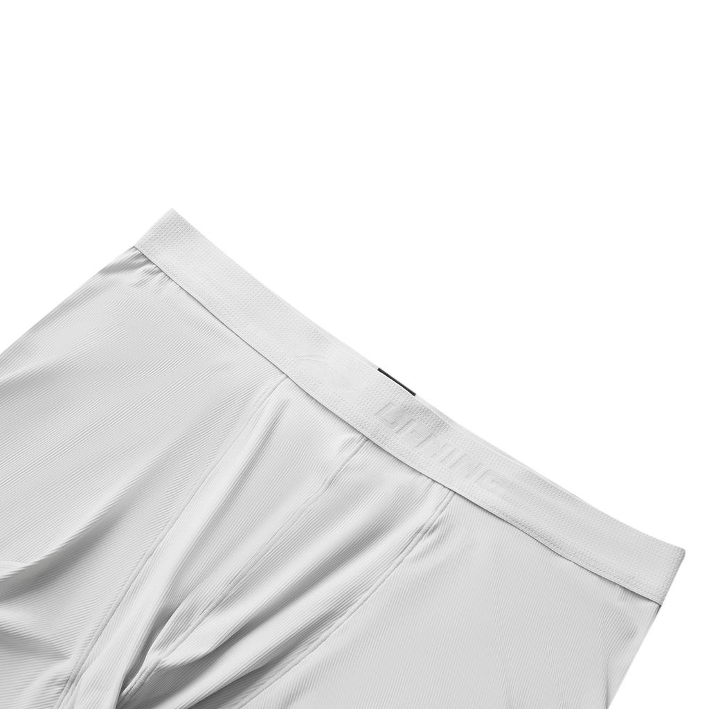 Li-Ning Fitness Series Sports Casual Simple Solid Color Tight Underwear Men Underwear Light-Gray AUAV017-3