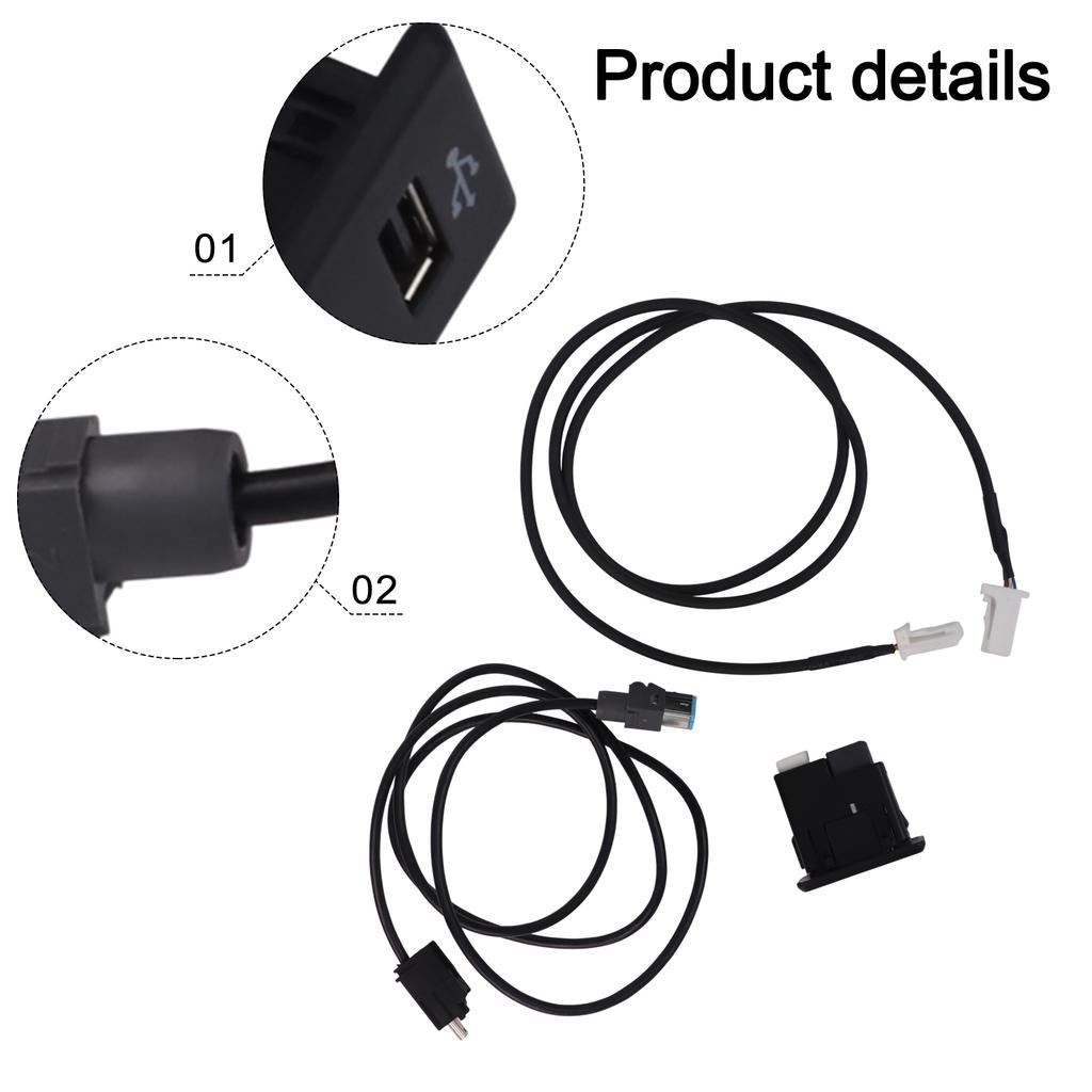 Black 28023-4BA0B Direct Installation Practical And Reliable Quick Installation Wear-Resistant Material AUX Connection