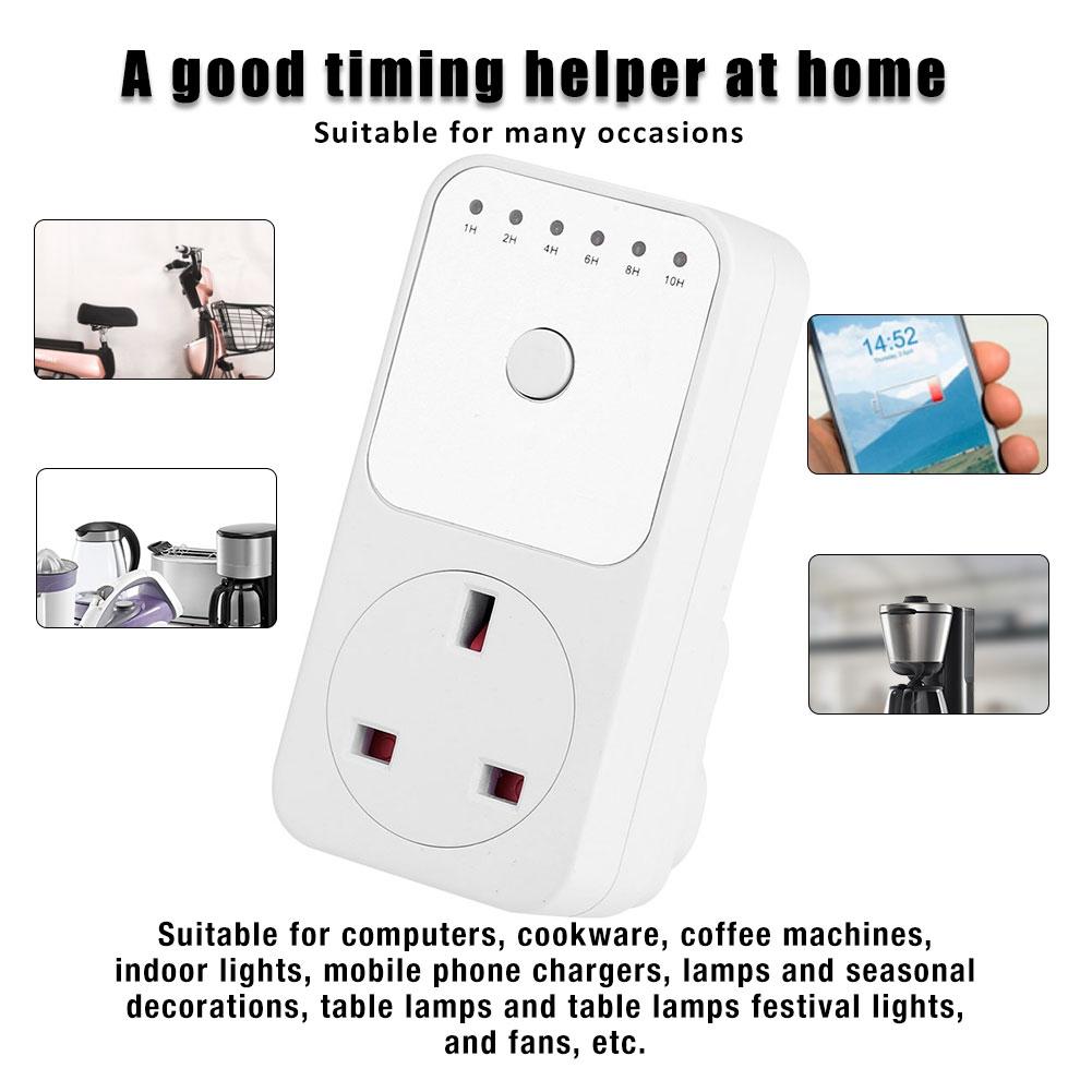 Electronic Type Countdown Socket Switching Power Timer Timing off Socket  (BS)