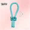Curling Rod with Scrunchie No Heat Hair Headband 2 Scrunchies Claw Clip Overnight Sleeping Women Curler Silk Ribbon Long Curls Roller Styling