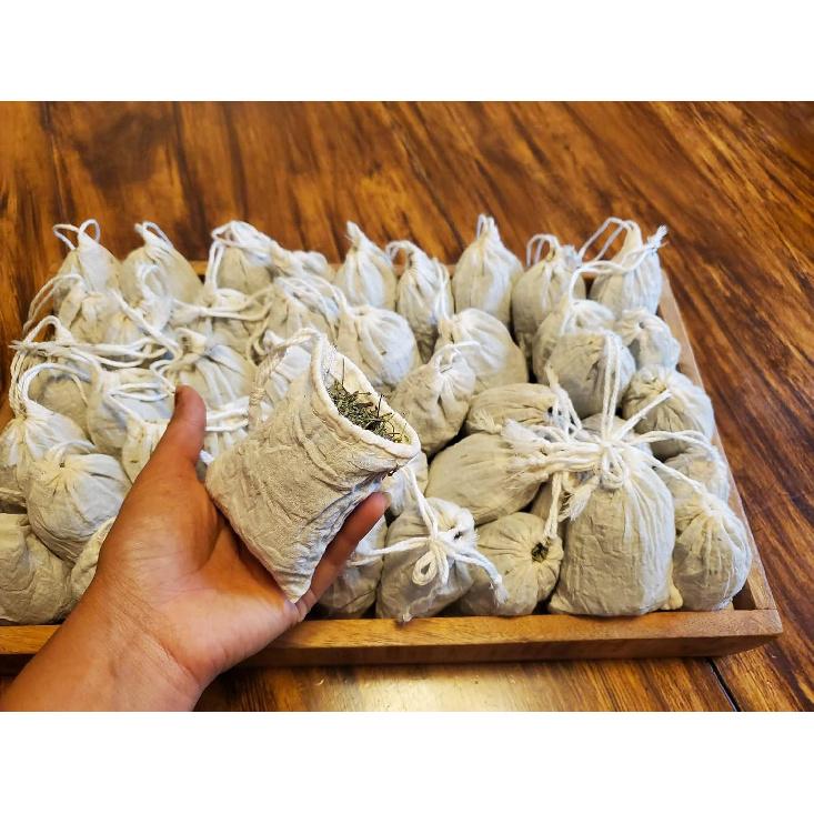 Reusable Tea Bag Cheesecloth 25Pcs 4"x6", Sachet Bags Empty Soup Bag Spice Bags for Cooking Tea Bags for Loose Leaf Tea Drawstring Bag Tea Filter