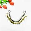 Elegant Beads Extender Chain Strap for Purses and Handbags Gold/Silver Tone Short Handle Replacement DIY Bag Crafts