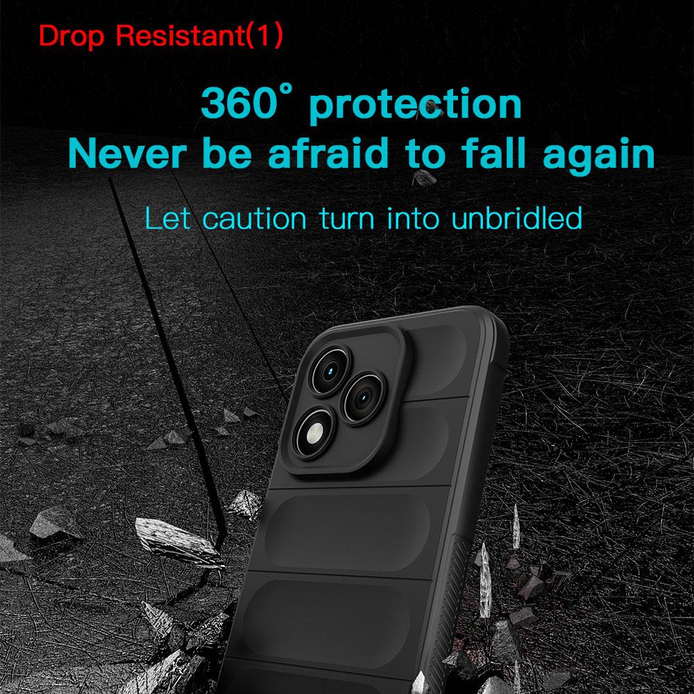 KEYSION Shockproof Matte Case for HONOR 400 Lite 5G Anti-skid Soft Silicone Phone Back Cover for Huawei Honor 400 Lite 5G