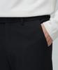 Musinsa Standard Heavyweight Fleece-Lined Wide Hidden Elastic Waist Slacks [Black]