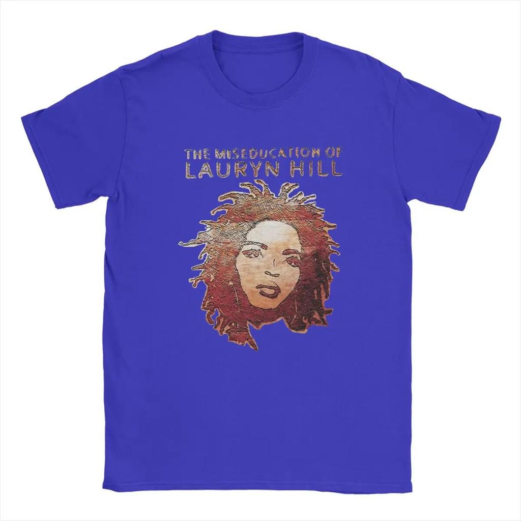 Nyhet Famous Lauryn Hill T-shirts Unisex Crewneck T-shirt i ren bomull Hip Hop Harajuku Music Kortärmade T-shirts Plus Size Kläder