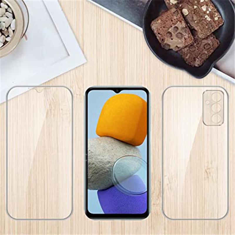360° Plné Silikonové Dvojité Pouzdro Pro Samsung Galaxy A53 A52S A23 A12 A51 Honor 9X Redmi Note 11 10C iPhone 13 12 11 Pro Max Průhledný Měkký Tvrdý Kryt