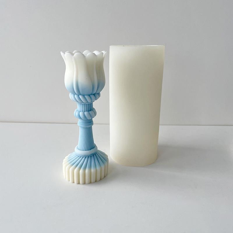 1 ks Ručně vyráběná vonná svíčka Sádra Pryskyřice Formy Diy Květiny Tulipán Silikonová forma Domácí Sušenky Čokoláda Cukroví Pečicí nástroj