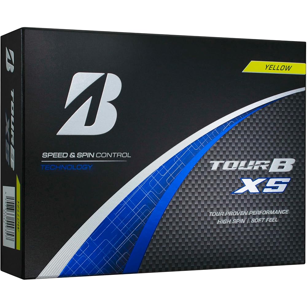 Bridgestone TOUR B XS Golf Balls 12 Pack Yellow 2024 Model