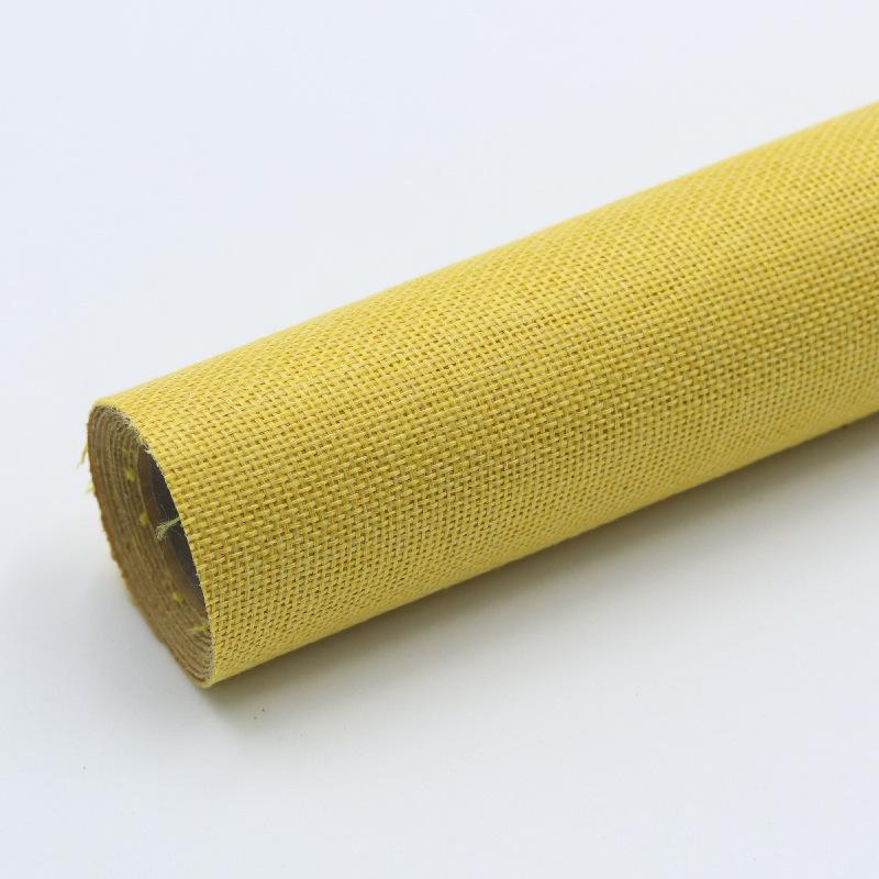 Samolepicí lněná tapeta Odnímatelná konopná tkanina pro dekorace DIY Vintážní knihařské plátno Pozadí Lepicí juta pro řemesla a fotokoutek