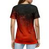 Camiseta casual de manga corta con cuello en V para mujer con estampado de letras Gráfico 250 Años de Libertad Camiseta ligera cómoda para el uso diario