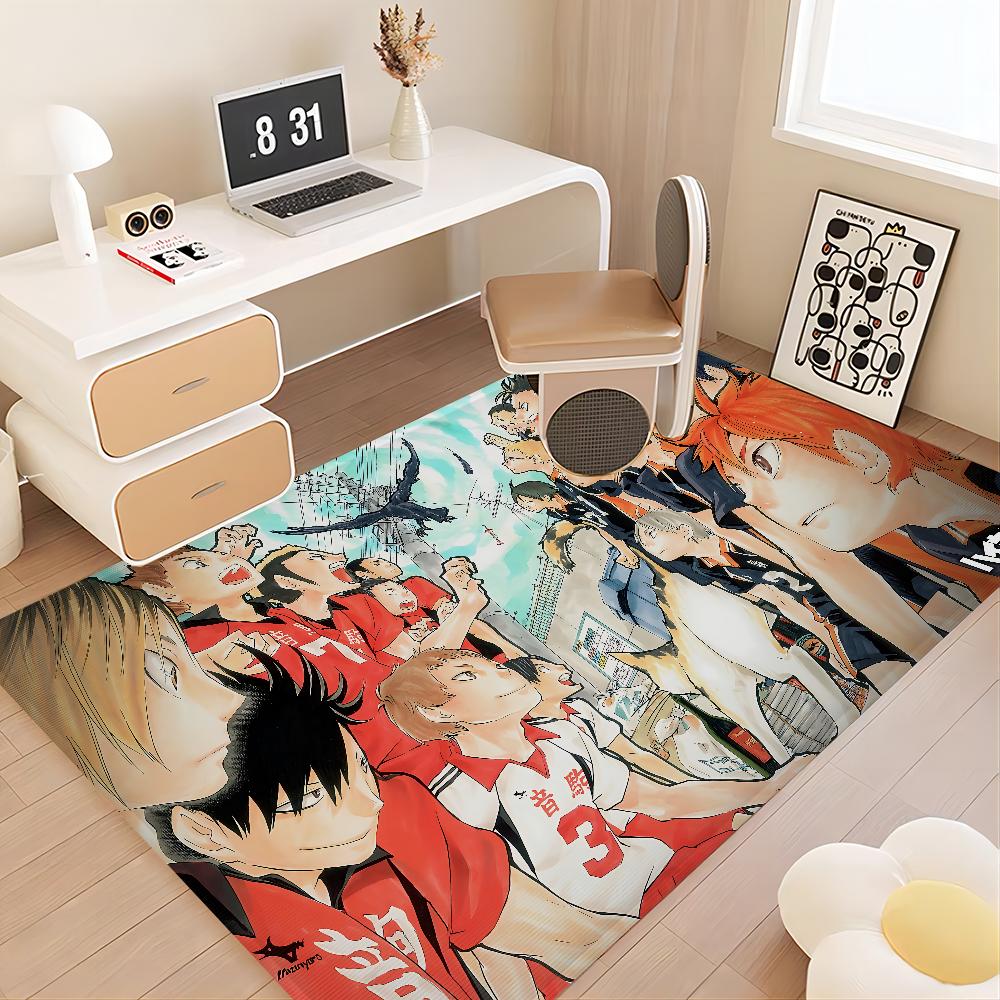 H-Haikyuu Anime Floor Mat Rectangle Anti-slip Home Soft Badmat Front Door Indoor Outdoor Mat Hotel Decor Mat