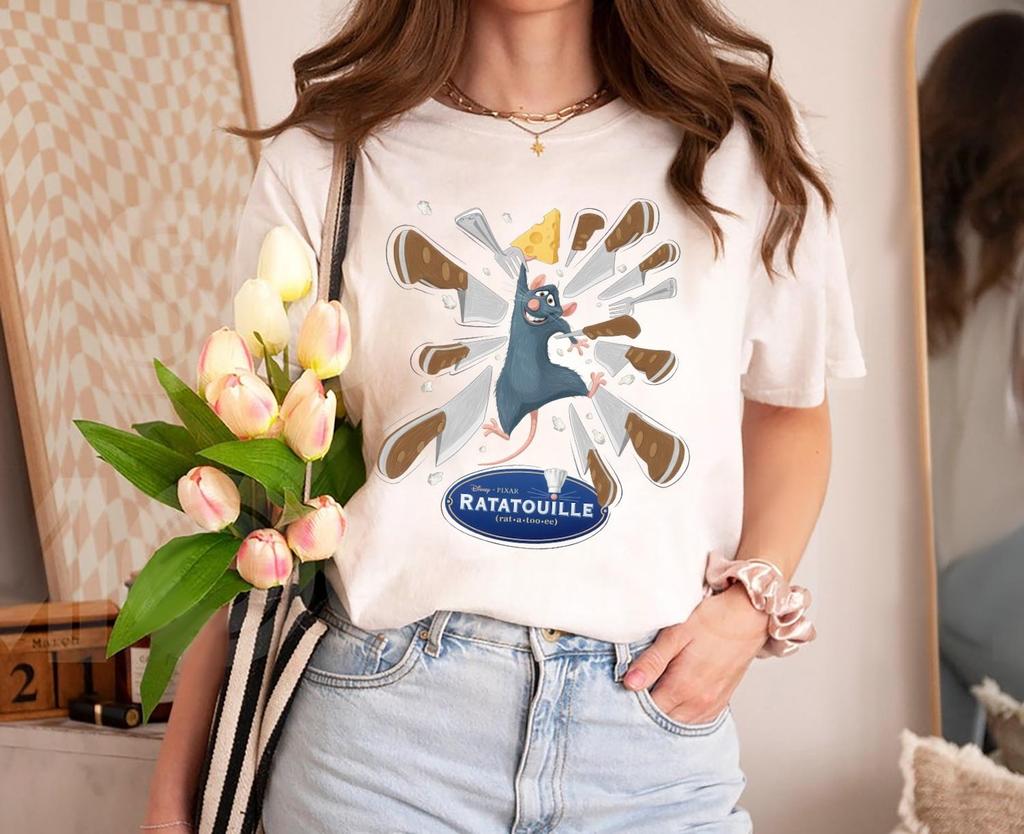 Cute Disney Pixar Remy Ratatouille Watercolor Tand kids tshirt, Disneyland Matching Family Tee, Anyone Can Cook, Remy's Ratatouille Adventure Gift