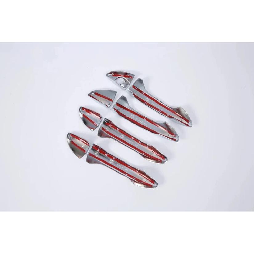 Pour Hyundai i20 Coupe Active GB MK2 2015 - 2018   Couvercles de Poignée de Porte Moulure Autocollant ABS Chrome Accessoires de Style de Voiture