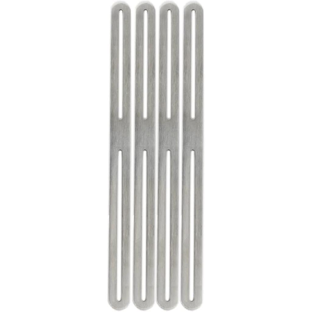 4 PCS Adjustable L-Shape Corner Brace, ULIFESTAR Heavy Duty Thicken Stainless Steel Joint Right Angle Brackets L Slotted Support Shelf Bracket for PC