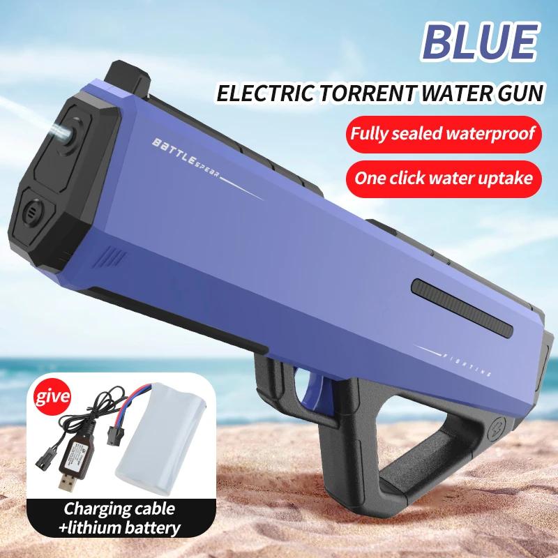 Fully Automatic Watergun Electric Water Gun Summer Outdoor Toys For Children Spraying Guns  Continuous Firing Water Gun Pool Toy