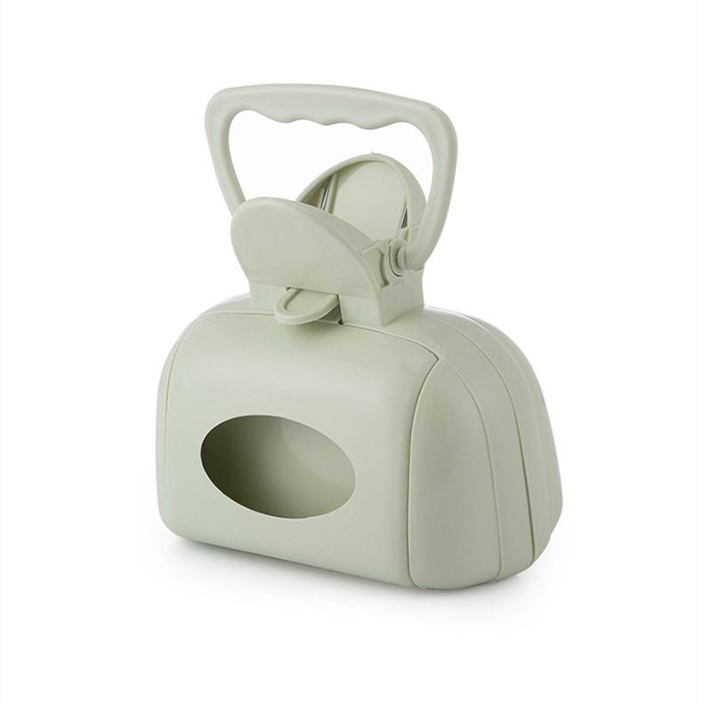 

Диспенсер для мішків для собачих калів Збірник відходів для домашніх тварин Подорожі На відкритому повітрі Pooper Scooper Scoop Clean Pick Up Remove Clamp Cleaning Tool Товари для тварин зелений