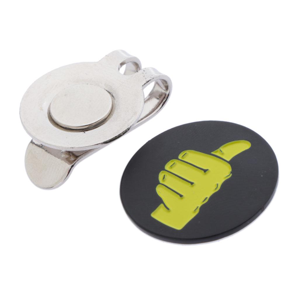 Golf Clip with Removable Ball Marker, Attaches Easily to Hats