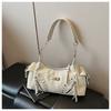 New Rivet Women's Bag Multifunctional Retro Bag Large Capacity Portable Shoulder Bag Soft Texture Casual Bag