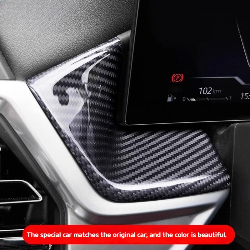 ABS Carbon Fiber Car LHD Center Console Panel Decoration Cover Trim For BMW X5 X6 X7 G05 G06 G07 2019-2025 Interior Accessories