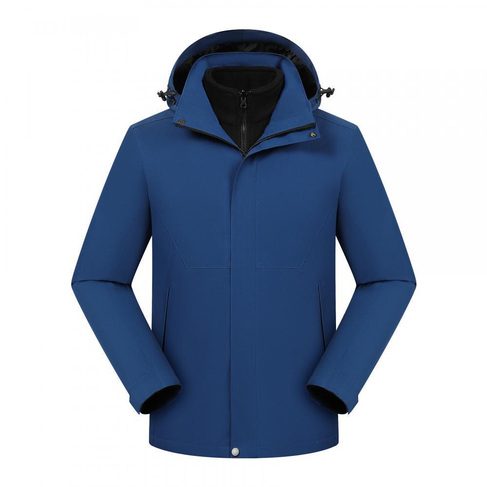Thickened 3-in-1 Workwear Mountaineering Jacket with Custom Embroidery Logo for Winter 4S Shop Enterprise Culture.