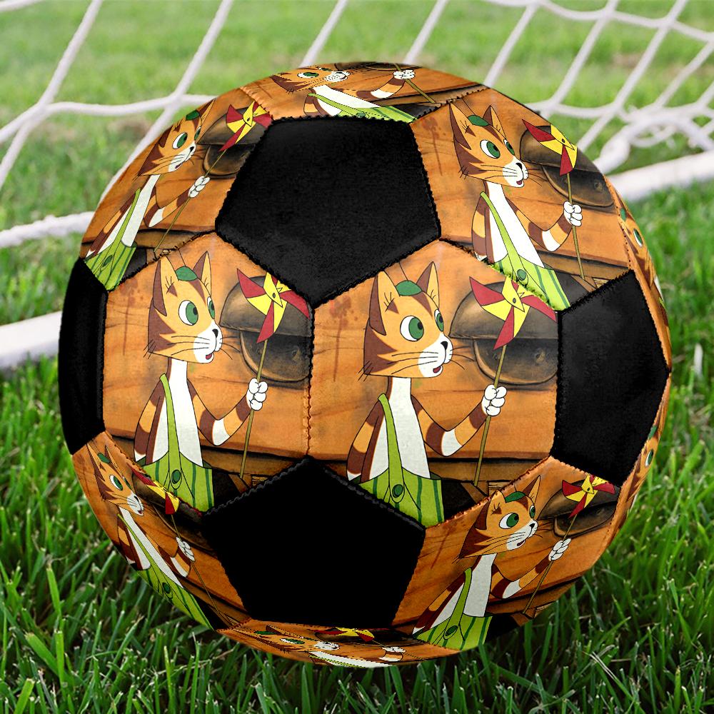 Pettson and Findus Theme Size 5 Soccer Ball, Suitable for Both Indoor and Outdoor Matches, a Gift Suitable for Everyone.