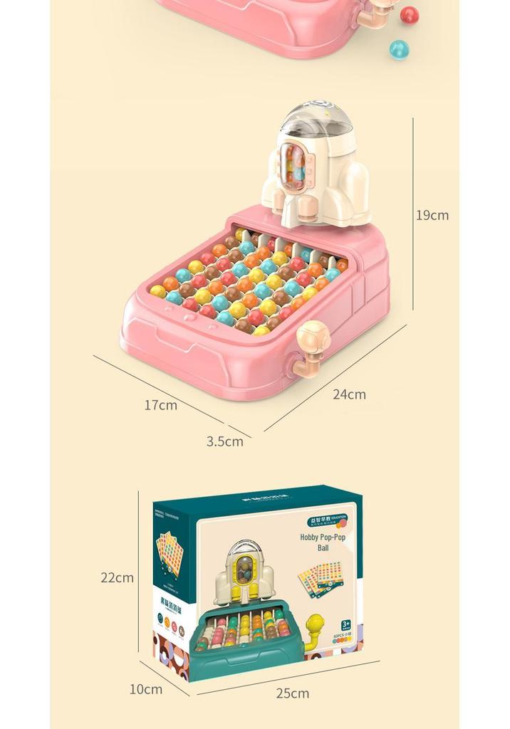 Rainbow Rocket Match-3 Board Game: Interactive Parent-Child Educational Toy