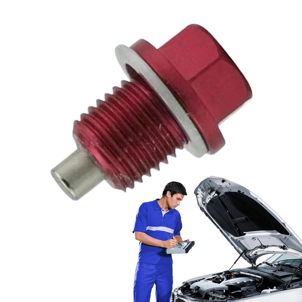 Fan Drain Plug, Improved Aluminum Alloy Pan Screw Magnetic Drain Plug Bolt