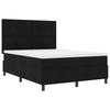 Box Spring Bed with Mattress Black 140 x 190 cm Fabric