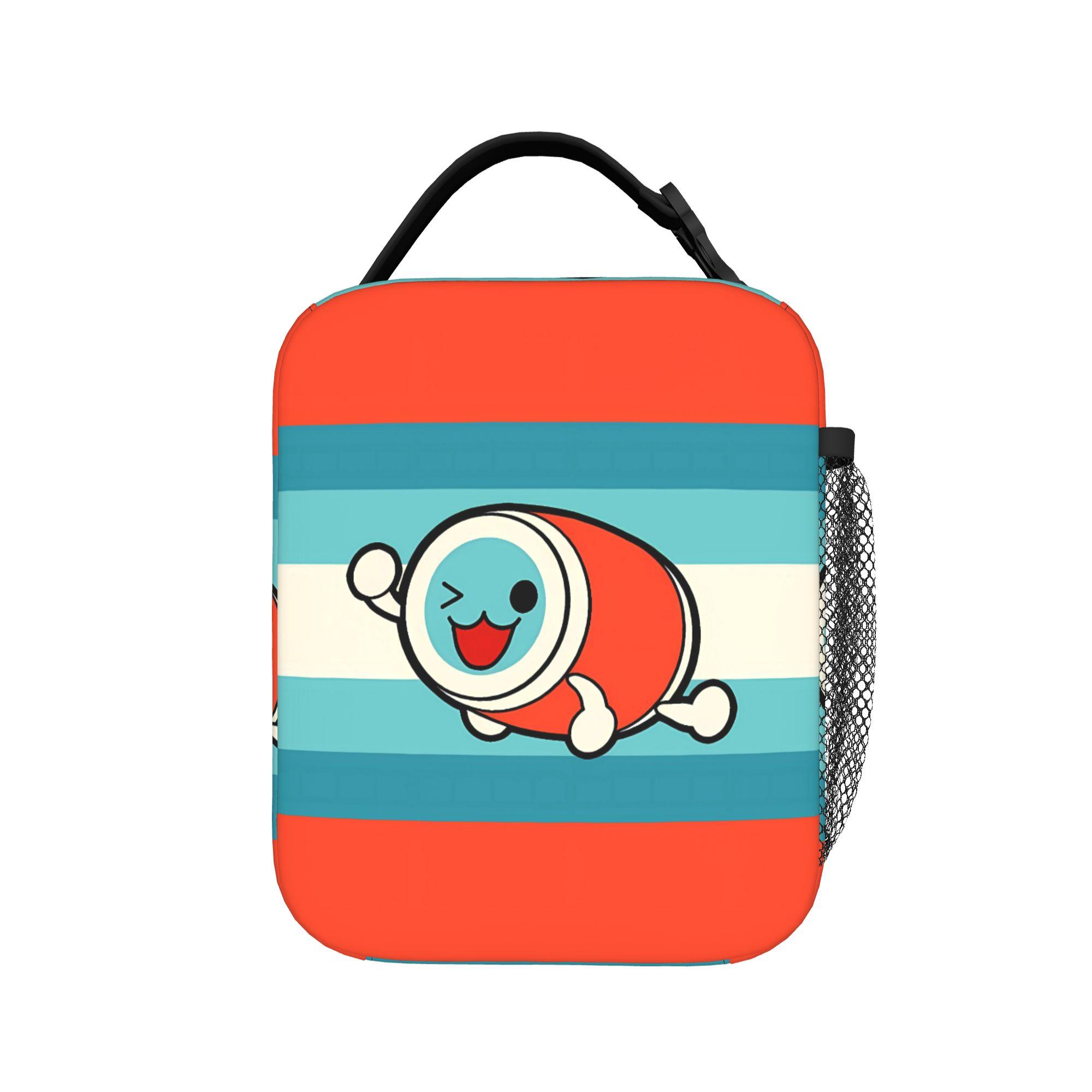 Taiko no Tatsujin Sac à Déjeuner Boîte à Lunch Scolaire Vintage Design Graphique Sac Glacière Isotherme Portable One Size