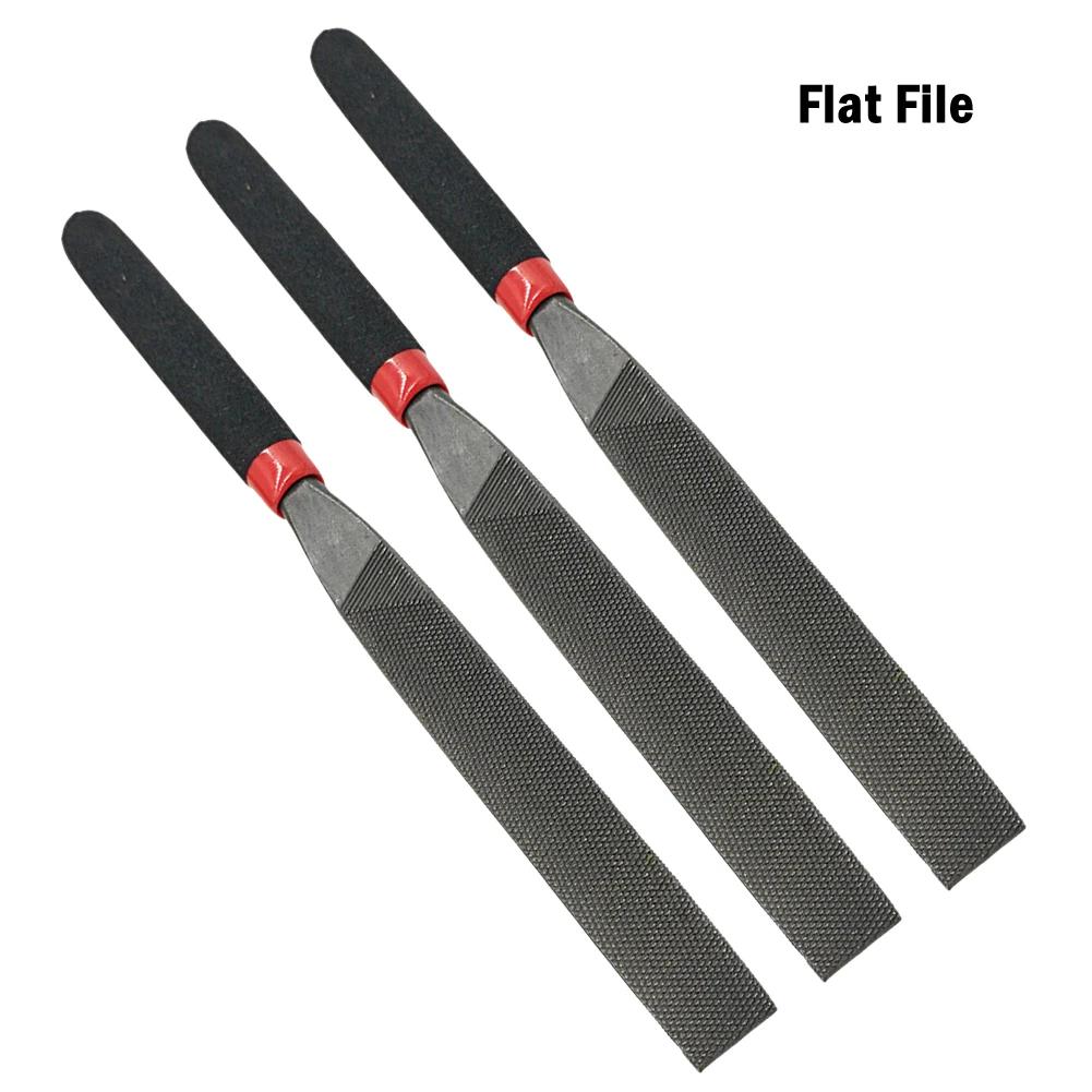 

Durable Steel Needle Files for Craft Metal Stone Carving Woodworking Hand Tools Flat Round Tip
