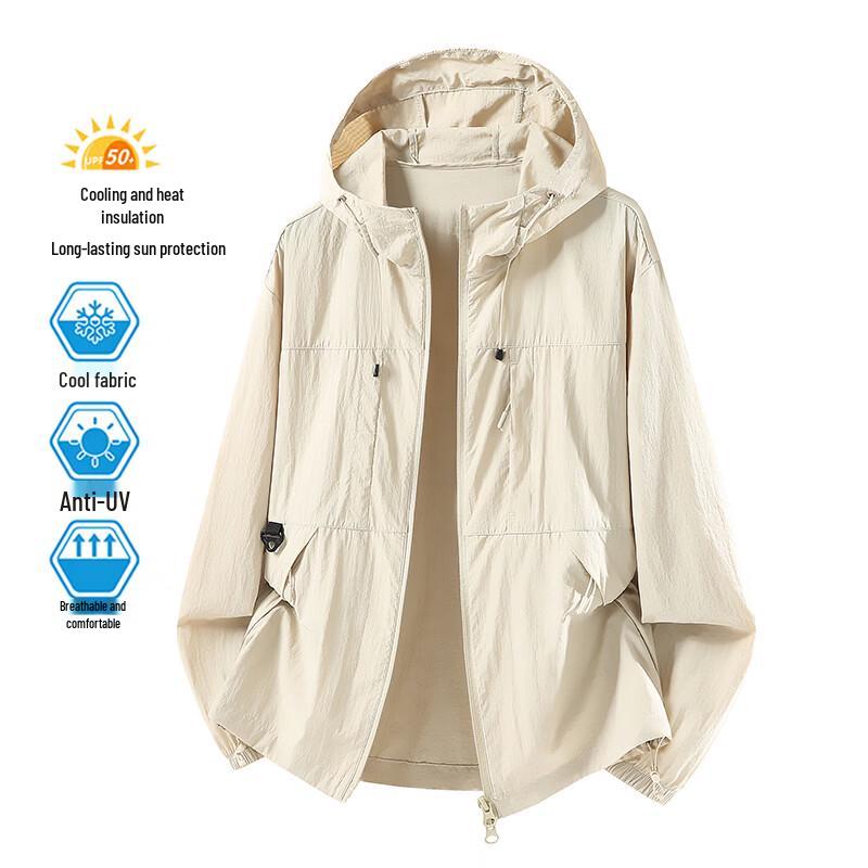 MEDE Men s UPF50+ Lightweight Sun Protection Fishing Hoodie 2XL