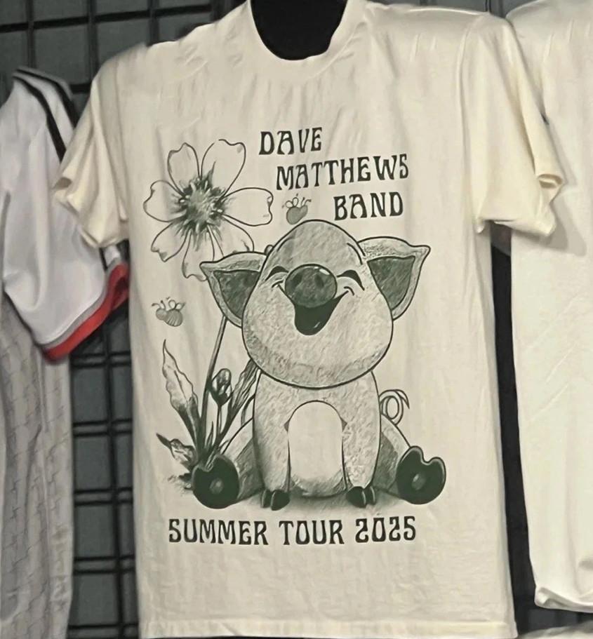 Dave Matthews Band Summer 2025 Pig Genuine Tee Unisex Reprint T-shirt, S-4XL