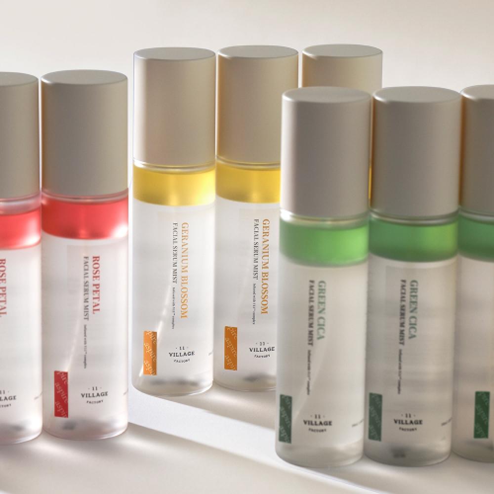 Village11factory Fresh Dewy Facial Serum Mist 100ml 3 Types Geranium blossom