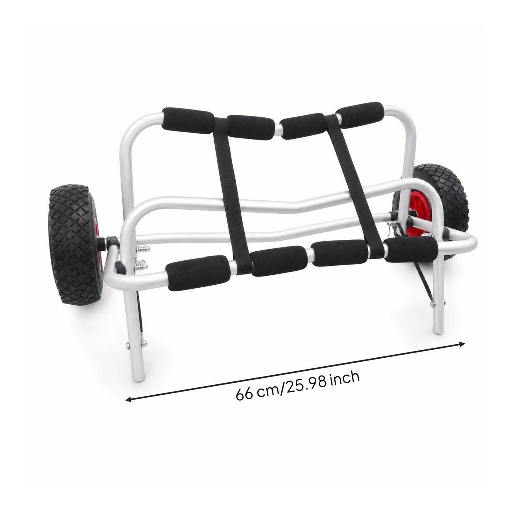 Kayak Cart Wheeled Trolley Padded Canoes for Kayakers, Paddlers,