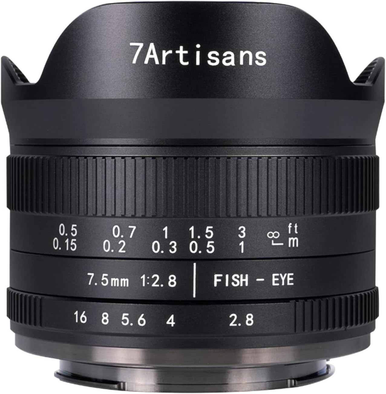 7artisans 7.5mm F2.8 II Fisheye Lens APS-C 190° Ultra Wide Angle Manual Focus Fixed Lens