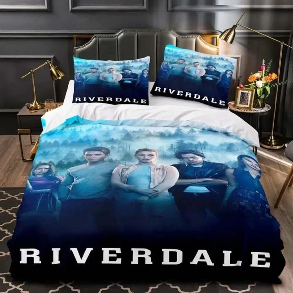 New Movie Riverdale Bedding Set Teens Boys Duvet Cover Set with Pillow Cover Comforter Set Single Queen King Full Size Bed Linen