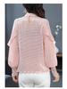 2024 Spring Sequined Slim Long-Sleeve Korean Style Top - Elegant and Versatile