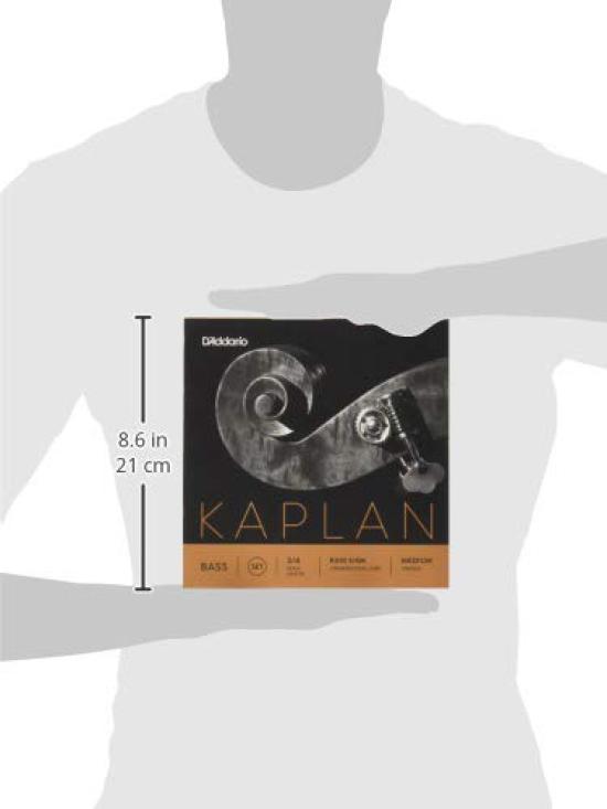 Wood Base Strings Kaplan Double Set K610 Medium Tension D'Addario (Contrabass) 3/4M []