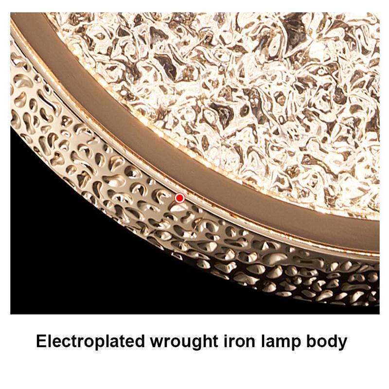 LED Modern pendant light Nordic gold crystal chandeliers indoor lighting home decor stair living room bedroom bedside decoration