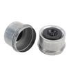 1.98in Trailer Axle Dust Cap with 4 Rubber Plugs Metal Trailer Axle Bearing Grease Covers Replacement for Dexter 2000 to 3500 Lbs Axles