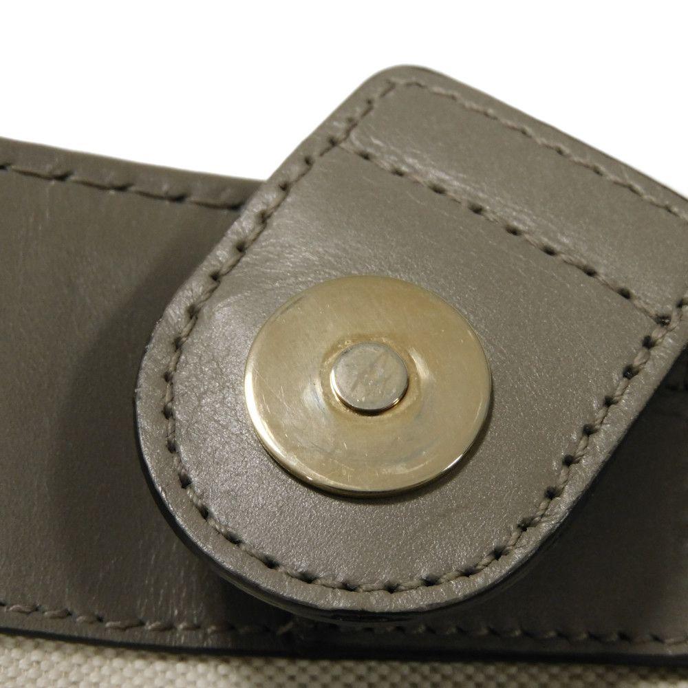 Used Guccissima Scarlet Tote Bag 269953 7924, Double G Embossed, Calfskin, Interlocking G Studs, 9539 GG Shima Gray,
