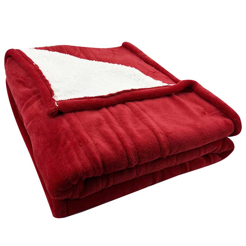 Electric Blankets Flannel & Sherpa, 6 Heat Settings, 10-Hour Time Auto-Off Function, Heated Blanket Over-Heated Protection
