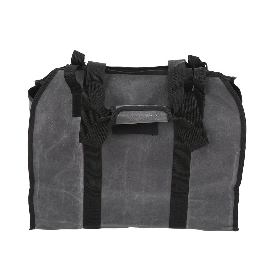Firewood Carrier Bag Portable Outdoor Large Waxed Canvas Log Carrier Wood Storage Bag for Home Or Camping
