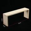 Rectangle Wood Jewelry Display Risers, Wood Shelf Showcase Fixtures Detachable Display Stand For Crafts