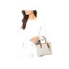 Michael Kors Mk Jet Set Monogram Color Block Tote Bag Women tote bags White Brown 35T9GTVT0B-150