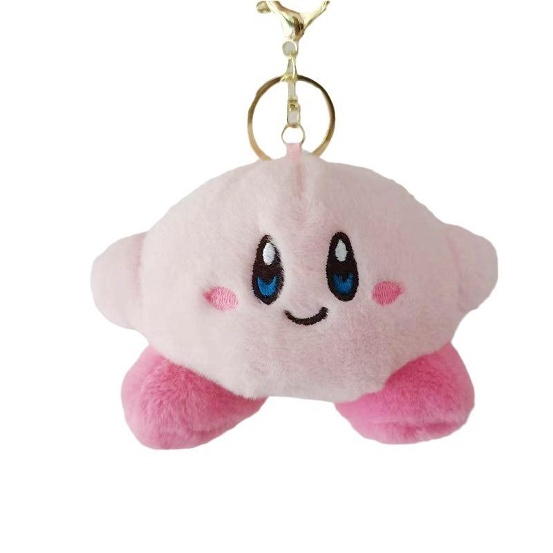 Kirby Plush Adorable Keychain Cute Cartoon Character Key Ring Ideal Presents For