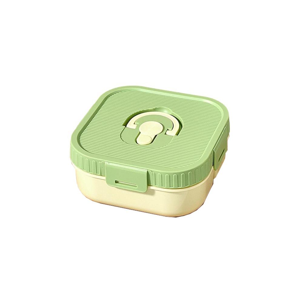 Contenedor Portátil para Ensalada de Frutas Apto para Microondas Bandeja de Comida para Viajes Plato de Almuerzo Dividido Trabajadores de Oficina