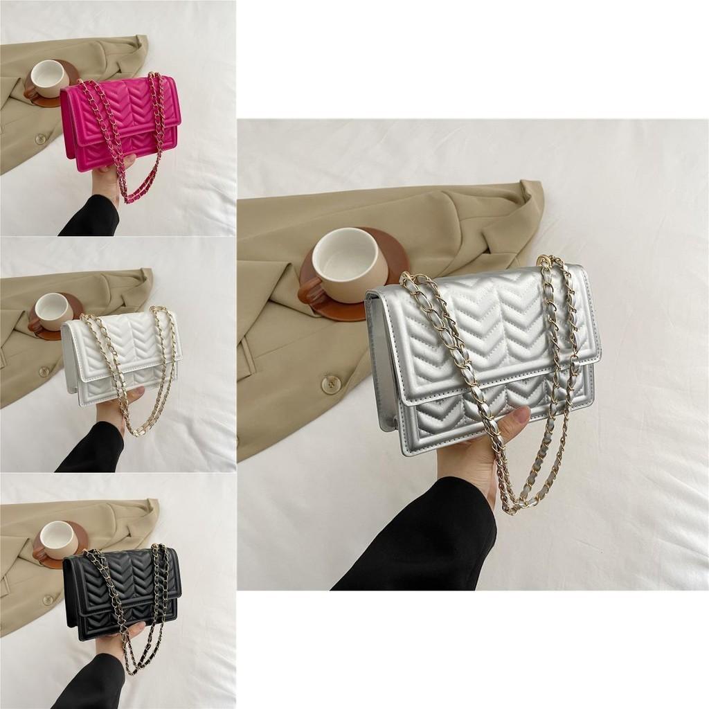 Trendy Street Fashion Pu Shoulder Bag Stylish Underarm Chain Crossbody Bag For Women