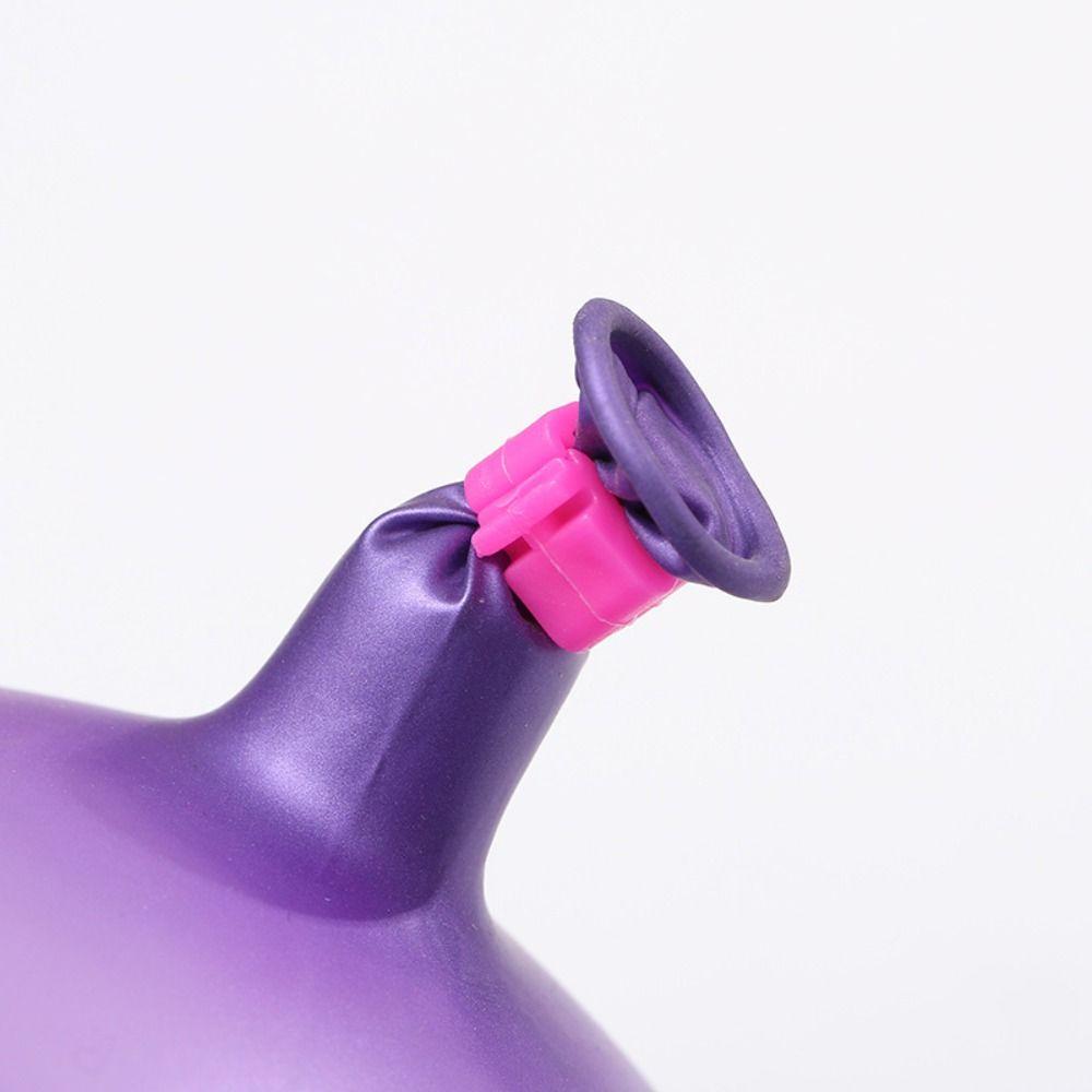 100pcs Plastic Material Balloon Sealing Clips Colorful Balloon Decoration Accessories  Wedding