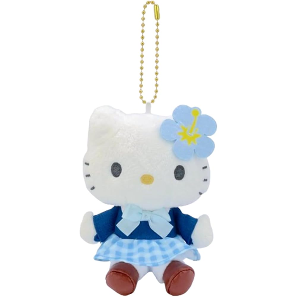 Hello Kitty Mascot Collection Heisei Gyaru Blue Plush Toy 198778-24